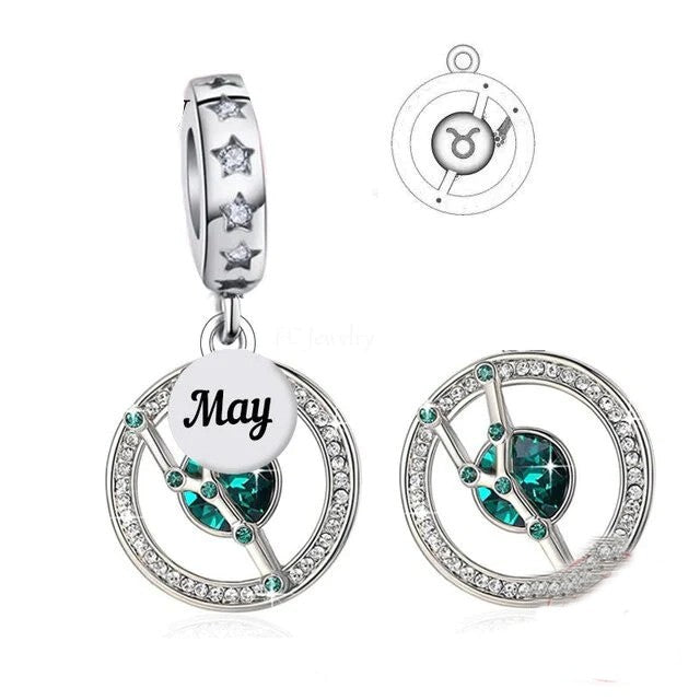 Birthstone Dangle Charms | CZ