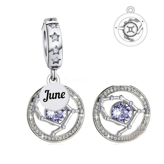 Birthstone Dangle Charms | CZ