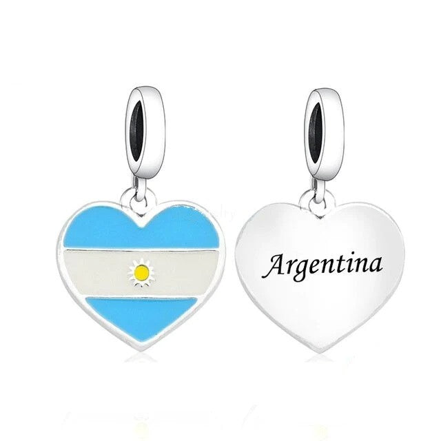 Love Argentina Dangle Charm | EN