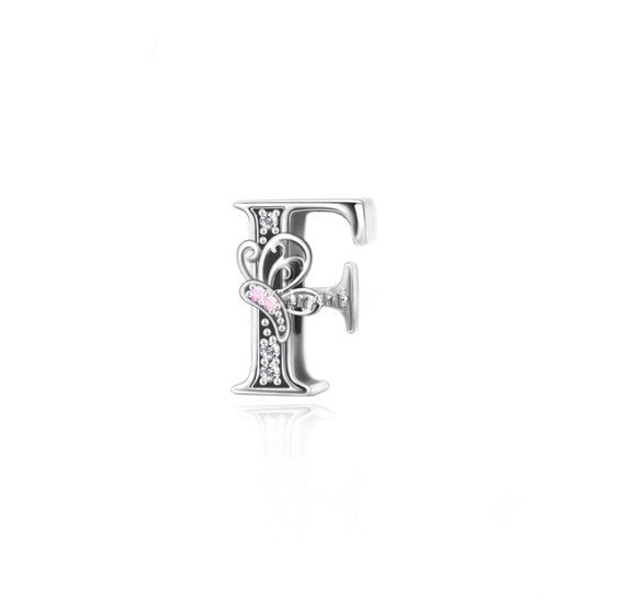 BUTTERFLY ALPHABET A - Z CHARMS | CZ