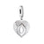 Alphabet [A - Z] Angel Wings Dangle Charm | CZ