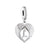 Alphabet [A - Z] Angel Wings Dangle Charm | CZ