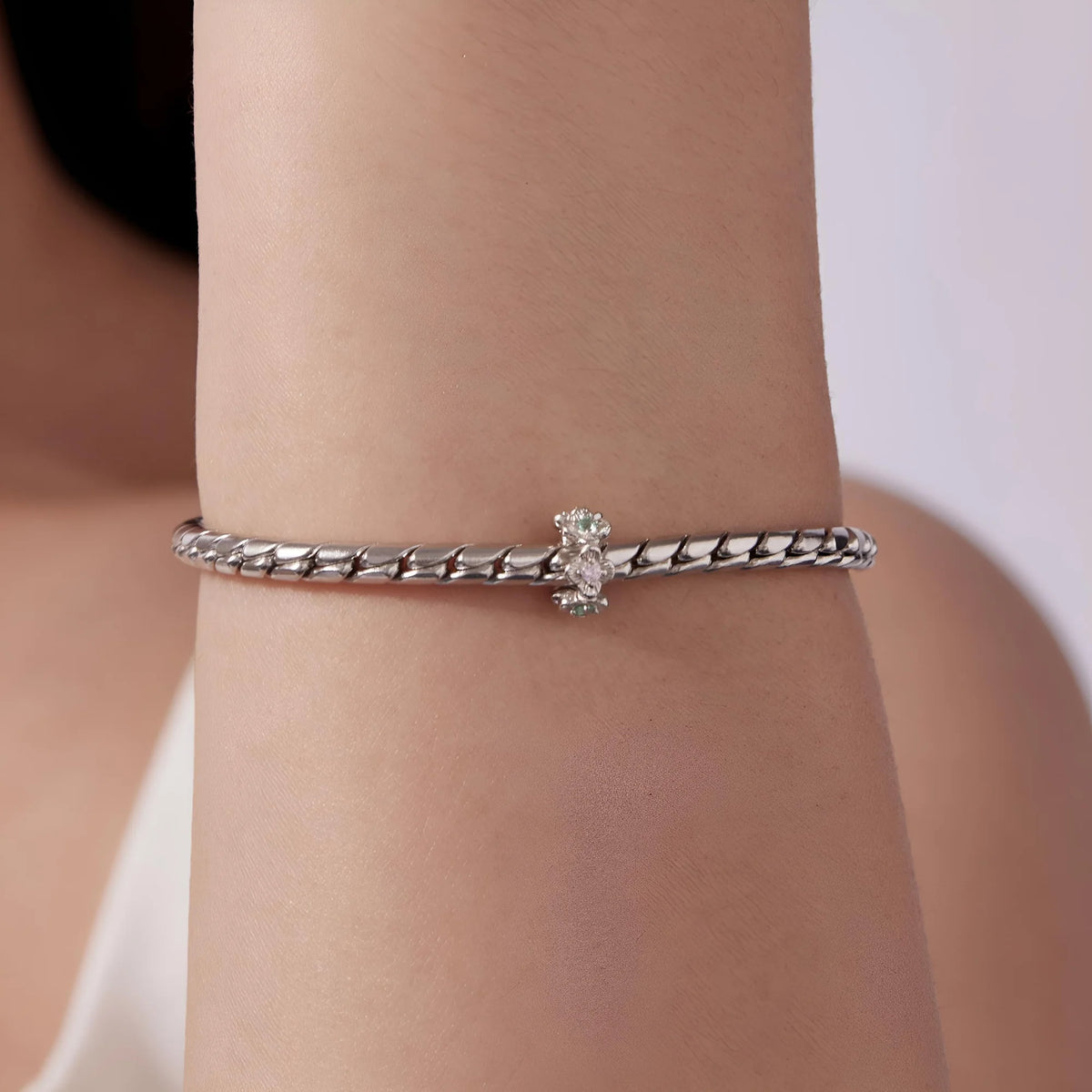 Floral Spacer | CZ