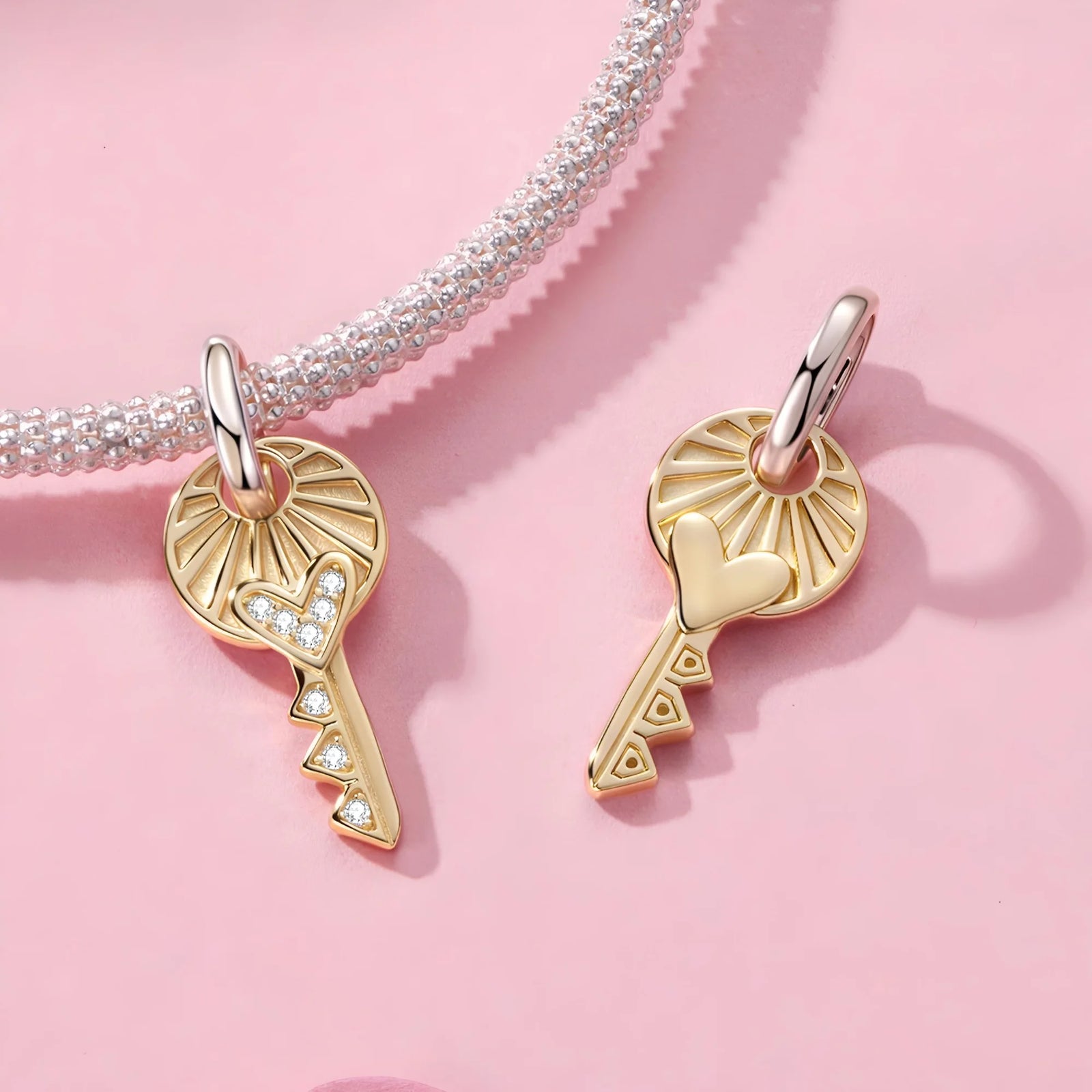 Key To My Heart Dangle Charm | GP CZ