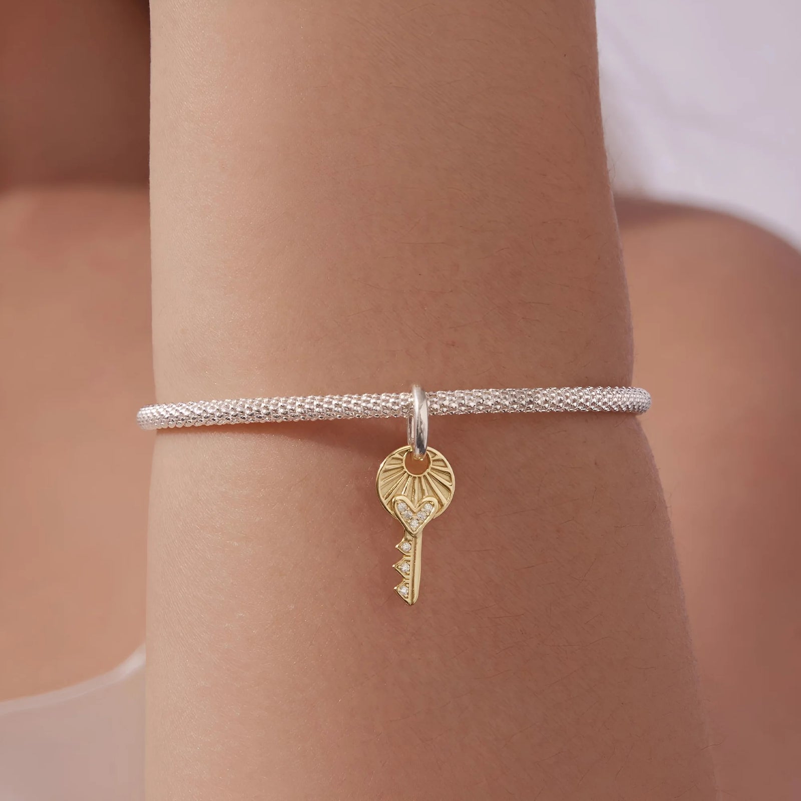 Key To My Heart Dangle Charm | GP CZ