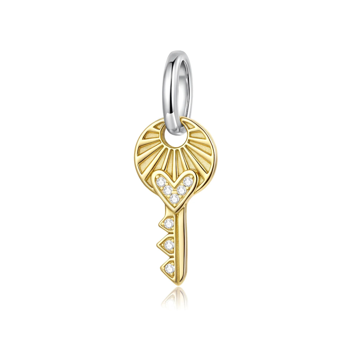 Key To My Heart Dangle Charm | GP CZ