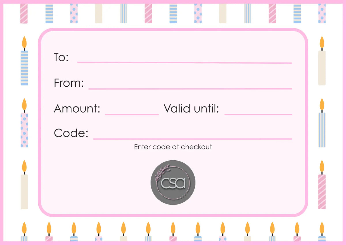 Happy Birthday Gift Certficate