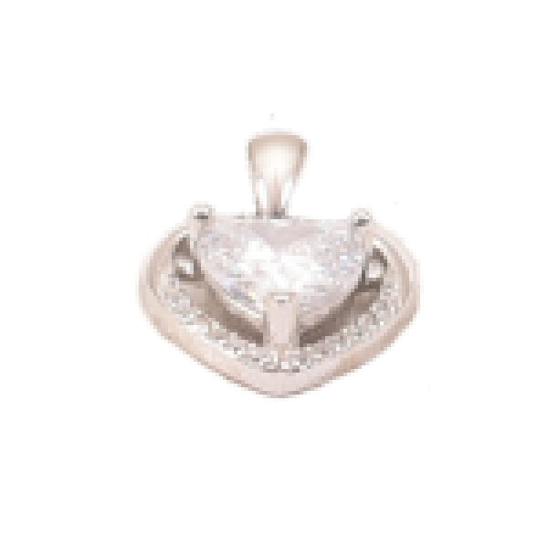 Crystal Heart Pendant | CZ