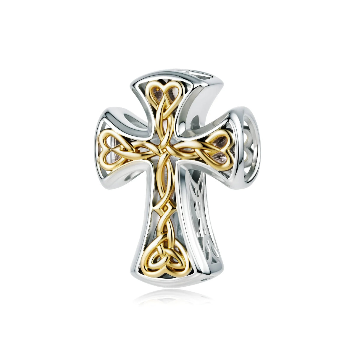 Beautiful Two Tone Cross Charm | GP
