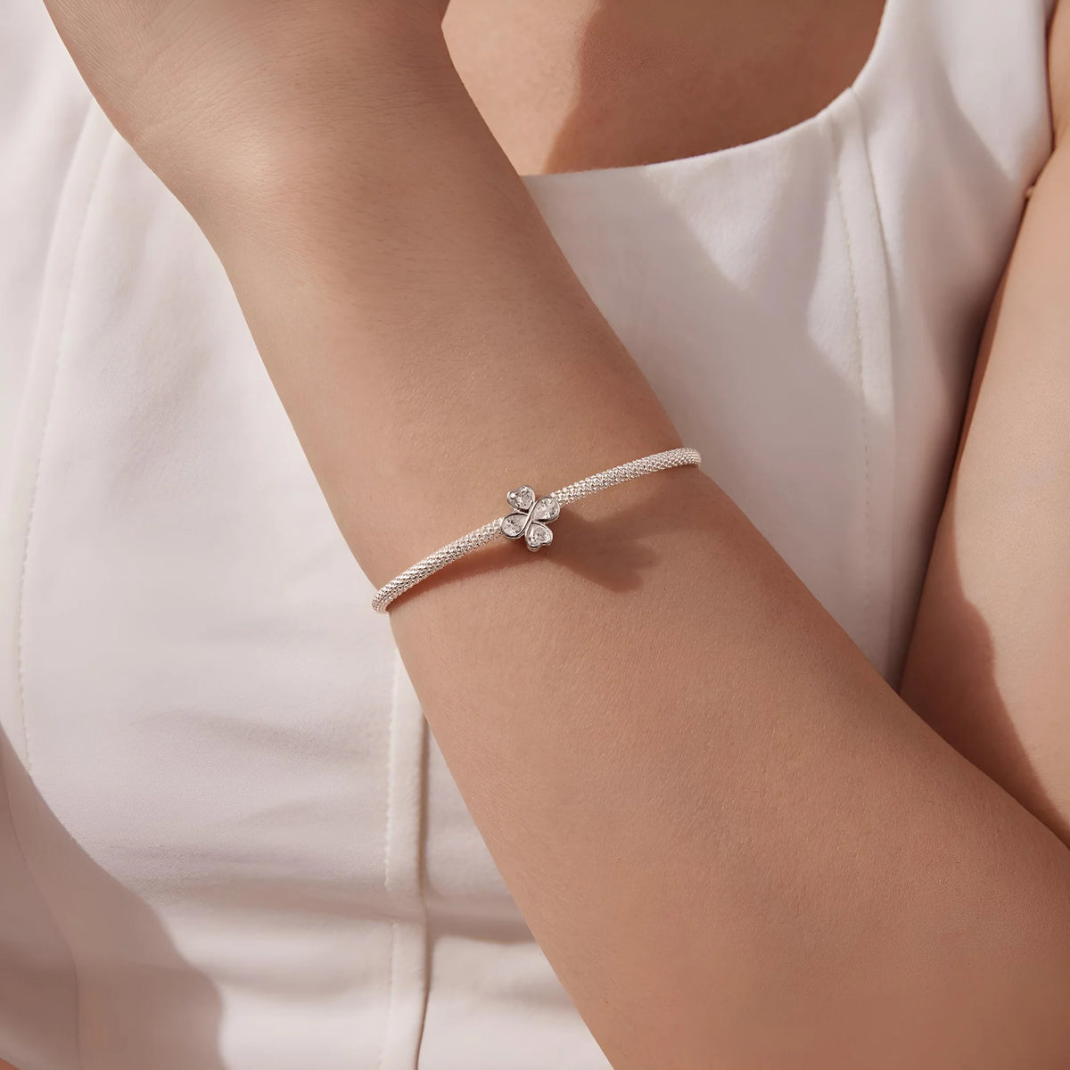 Infinite Four Leaf Clover | CZ