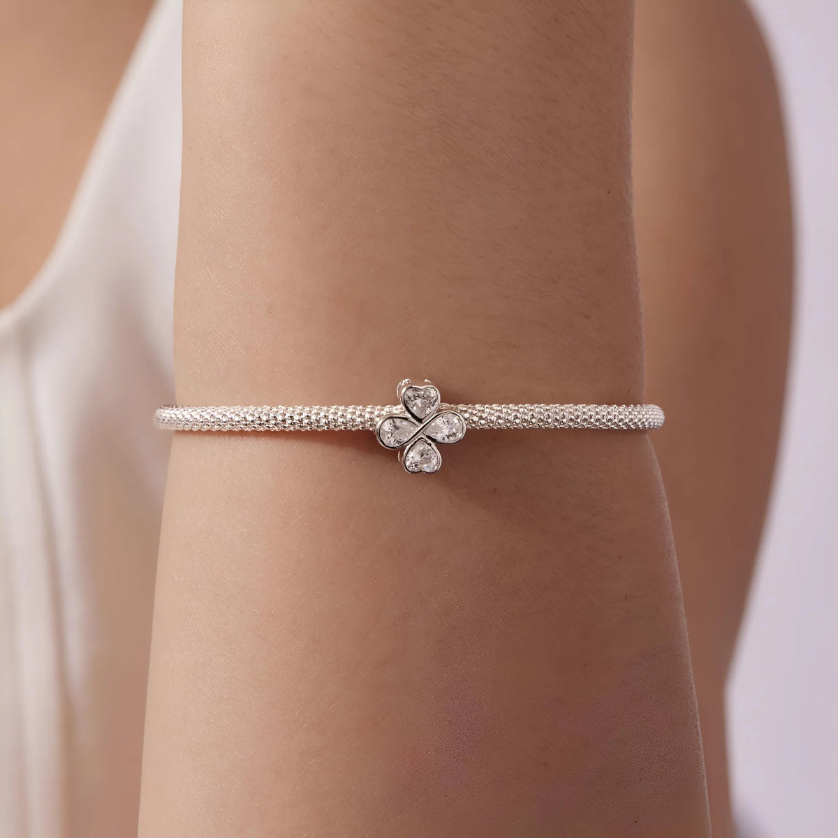 Infinite Four Leaf Clover | CZ
