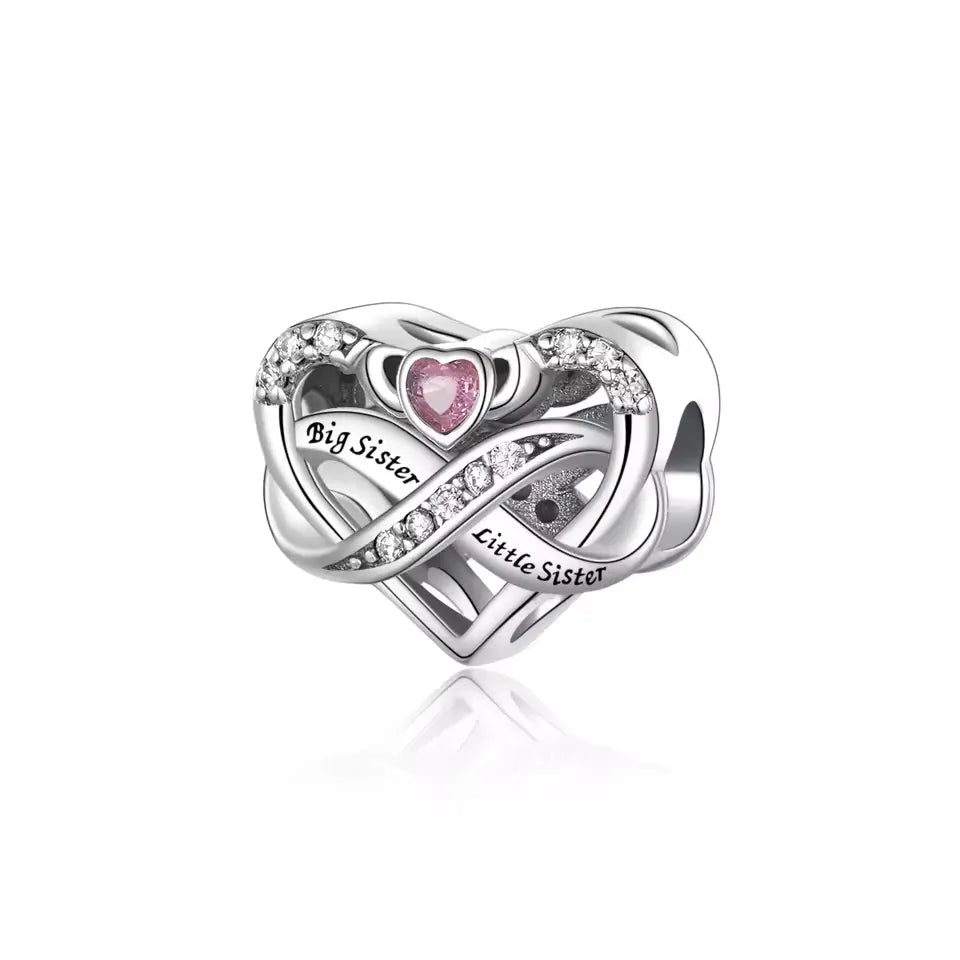 Infinity Big Sister - Little Sister Charm | CZ