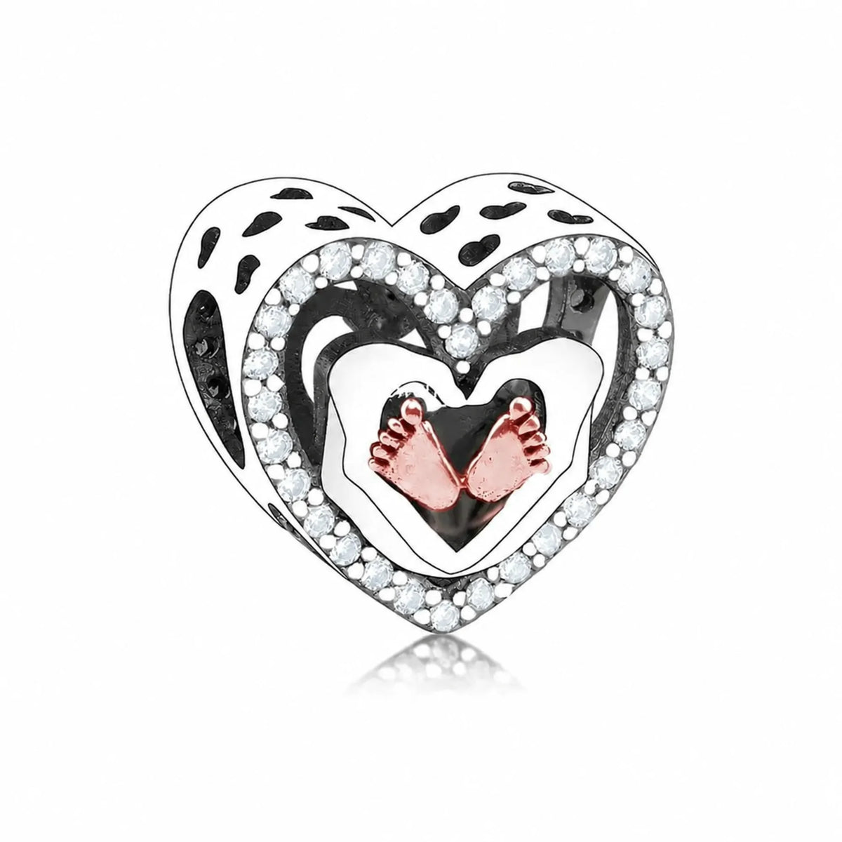 It's a Boy Heart Charm | RGP CZ