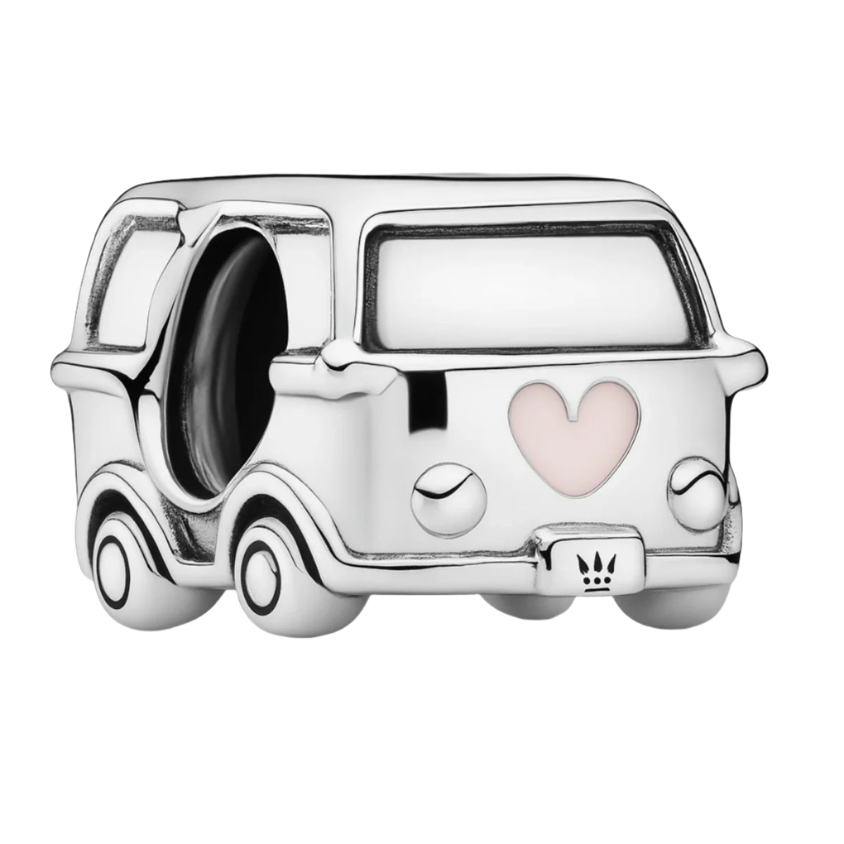 This beautifully designed charm features a Kombi with a pink enamel heart. Whether you embrace the hippie lifestyle or just want an unique addition to your bracelet, the Kombi Pink Heart Charm is an excellent choice.