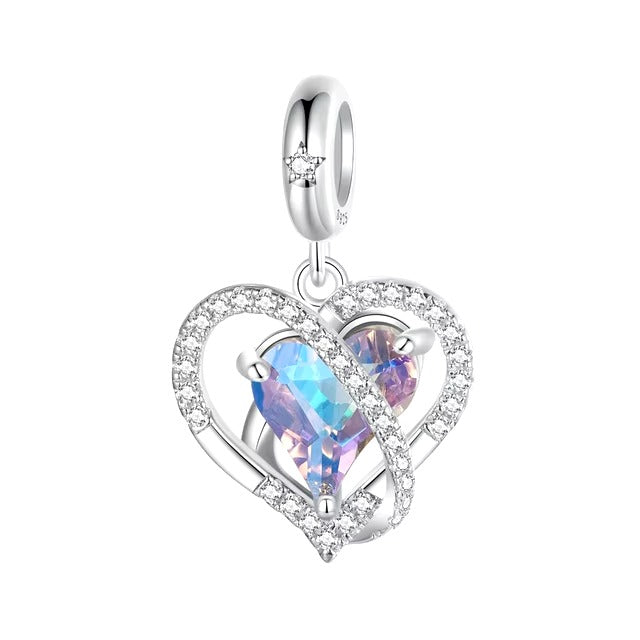 Love Lasts Forever Dangle Charm | CZ