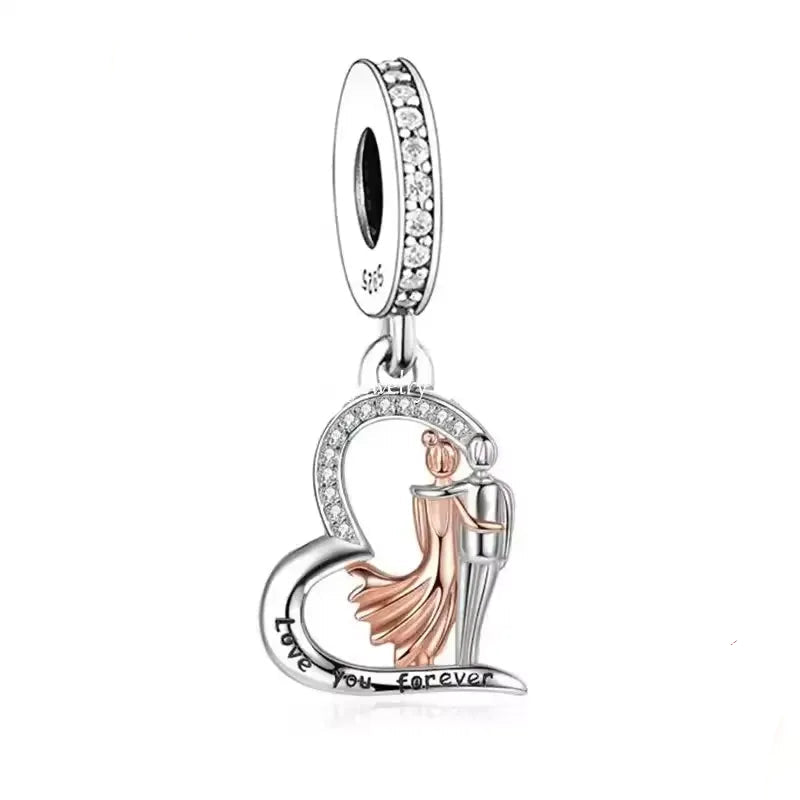Love You Forever Dangle Charm | RGP CZ