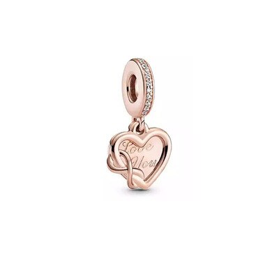 &quot;Love You&quot; Infinity Dangle Charm | RGP CZ