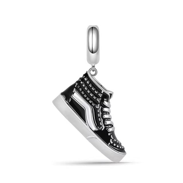 Bring a touch of athleticism to your charm collection with the Born to Run Shoe Charm. This beautifully designed charm features a running shoe with &quot;Born to Run&quot; engraved, compatible with Pandora and other popular charm bracelets. Whether you&#39;re a runner or want to create a sporty design, this charm is an excellent choice.