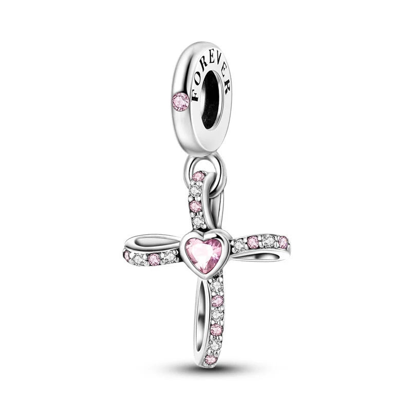 Petite Infinity Cross Dangle Charm | CZ