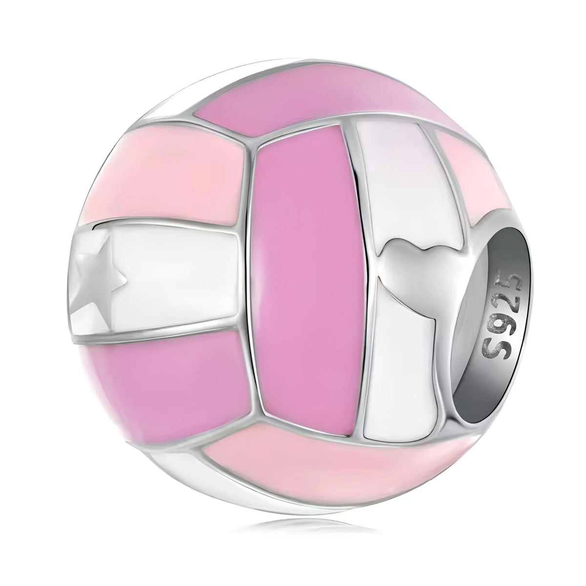 Pink Volleyball Charm | EN