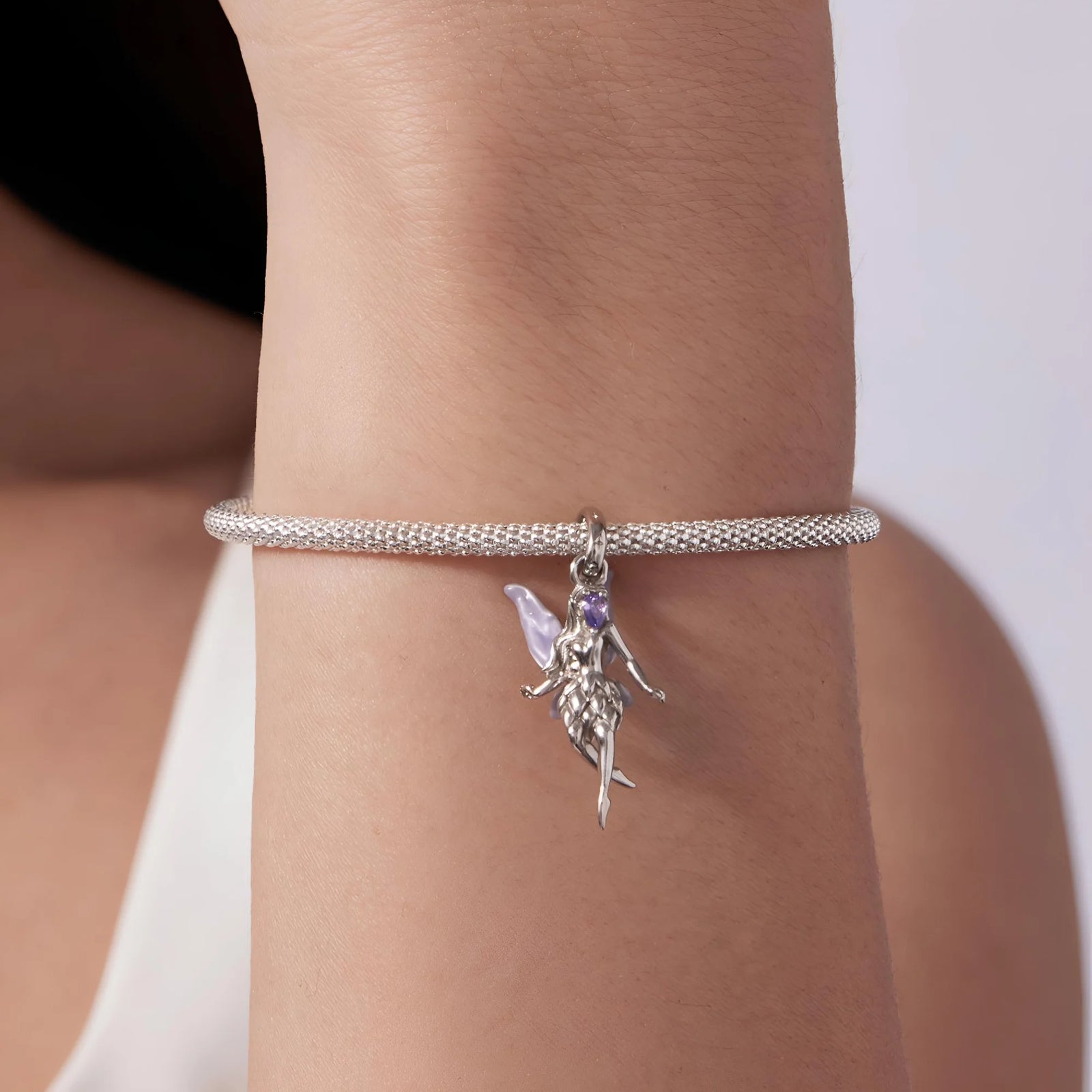 Purple Crystal Fairy Dangle | CZ EN