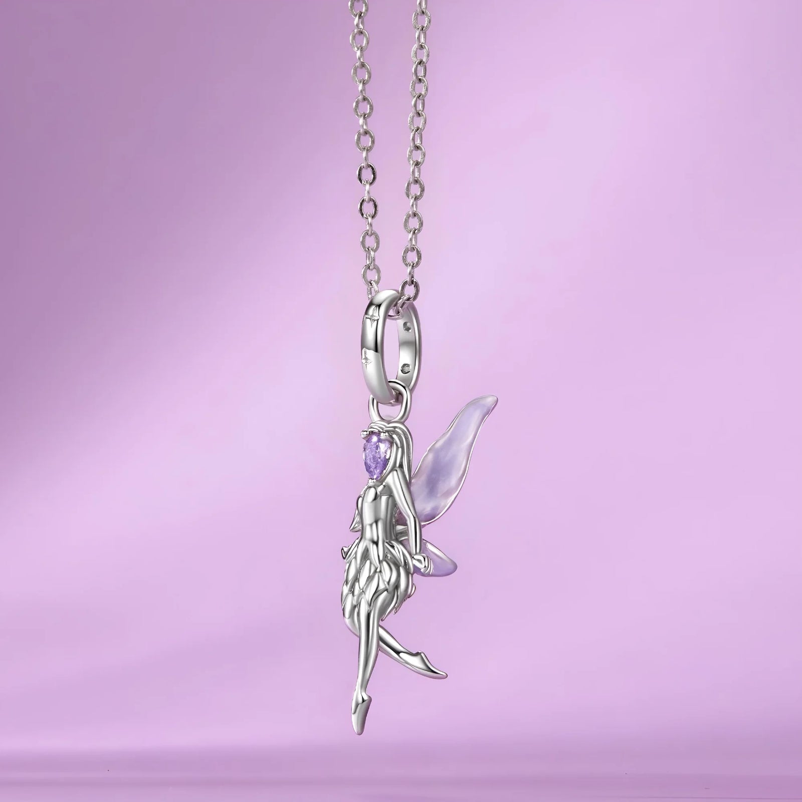 Purple Crystal Fairy Dangle | CZ EN