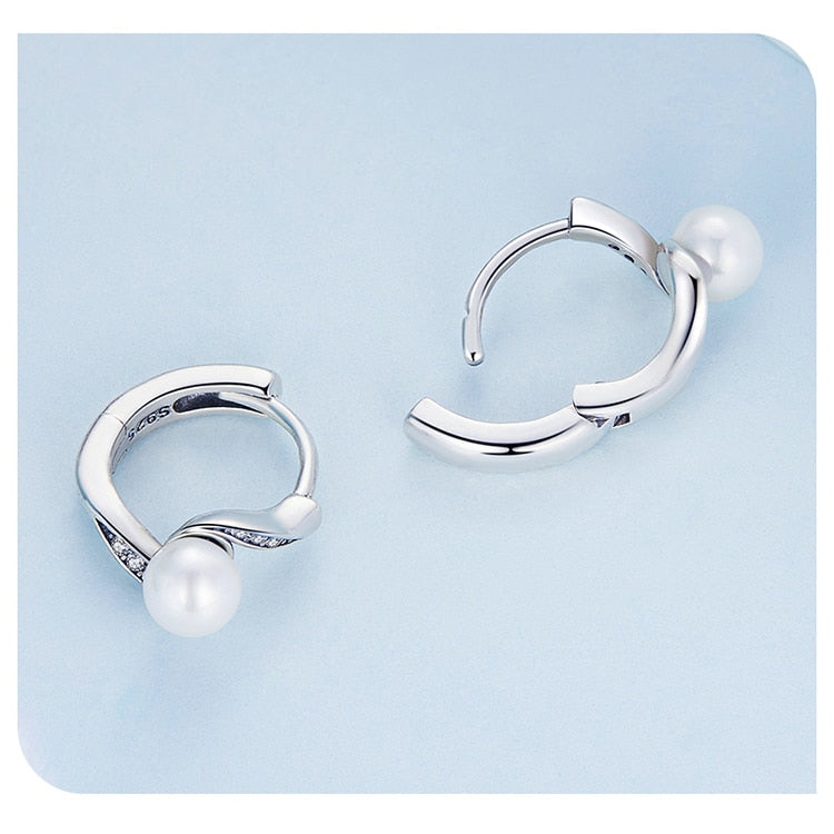 Classy Pearl Earrings | CZ