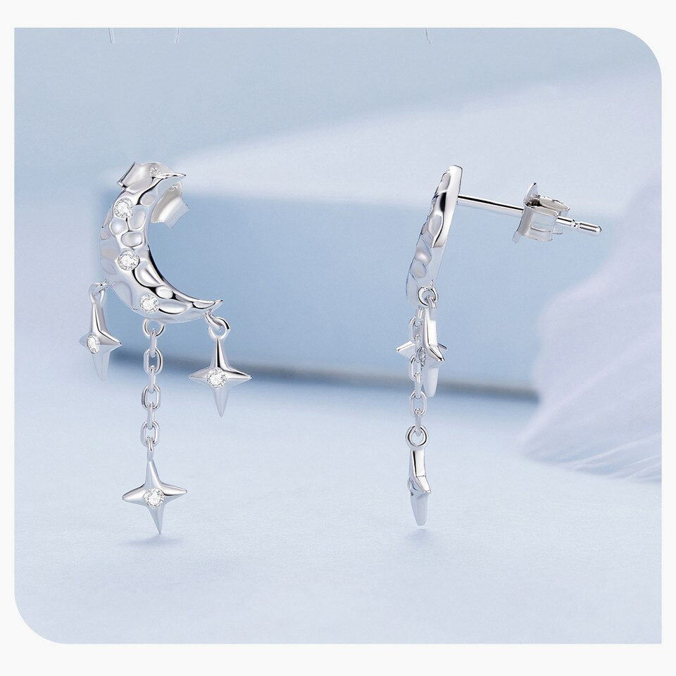 Lunar Chandelier Earrings | CZ