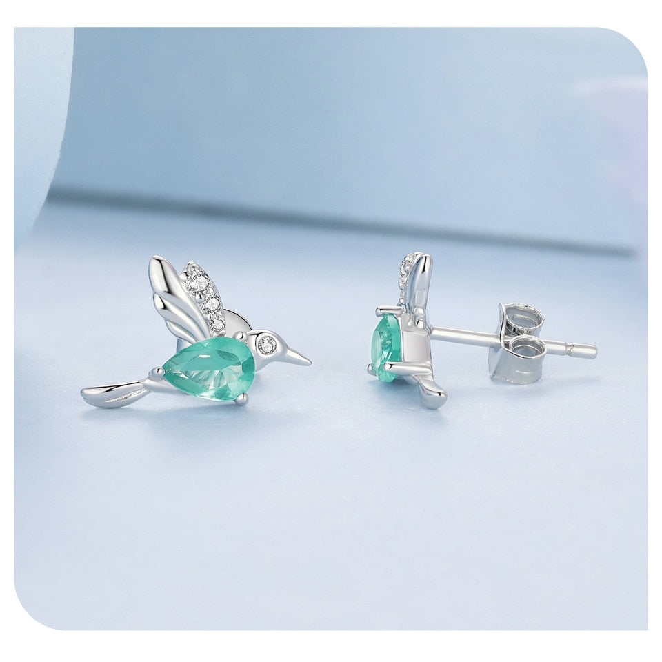 Dazzling Hummingbird Earrings | CZ