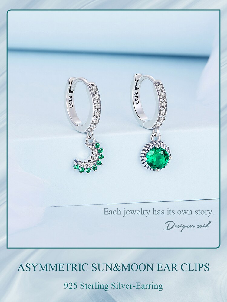 Sun & Moon Earrings | CZ