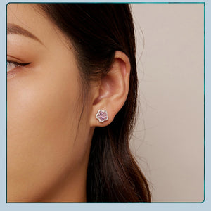 Petite Floral Stud Earrings | CZ
