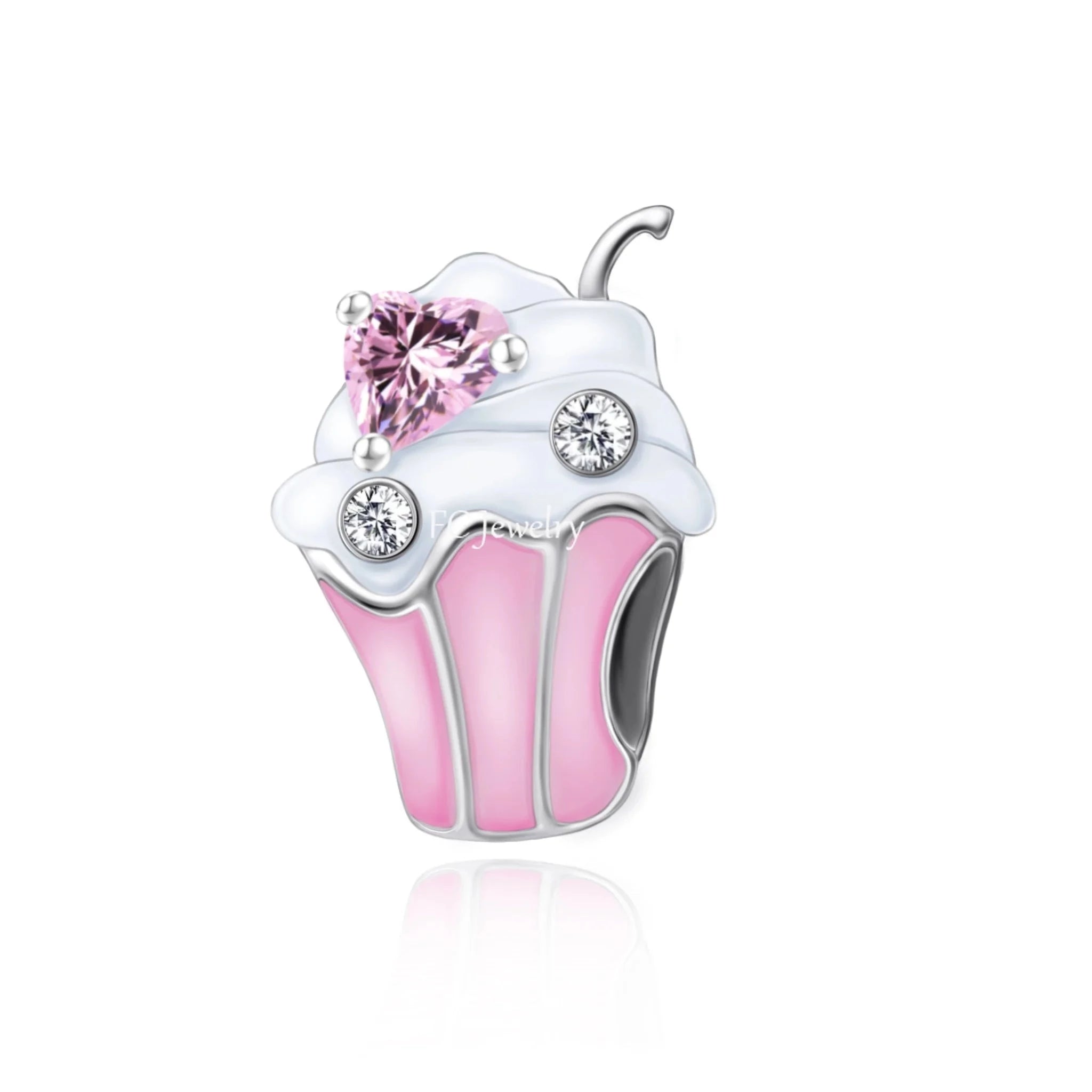 Pandora Compatible Cupcake Charm CZ EN for only R from