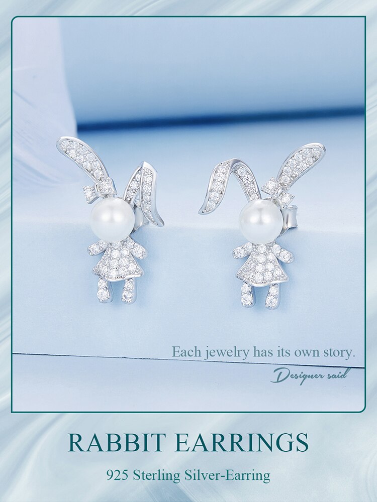 Bunny Earrings | CZ