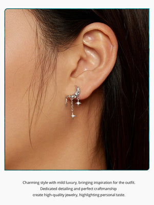 Lunar Chandelier Earrings | CZ