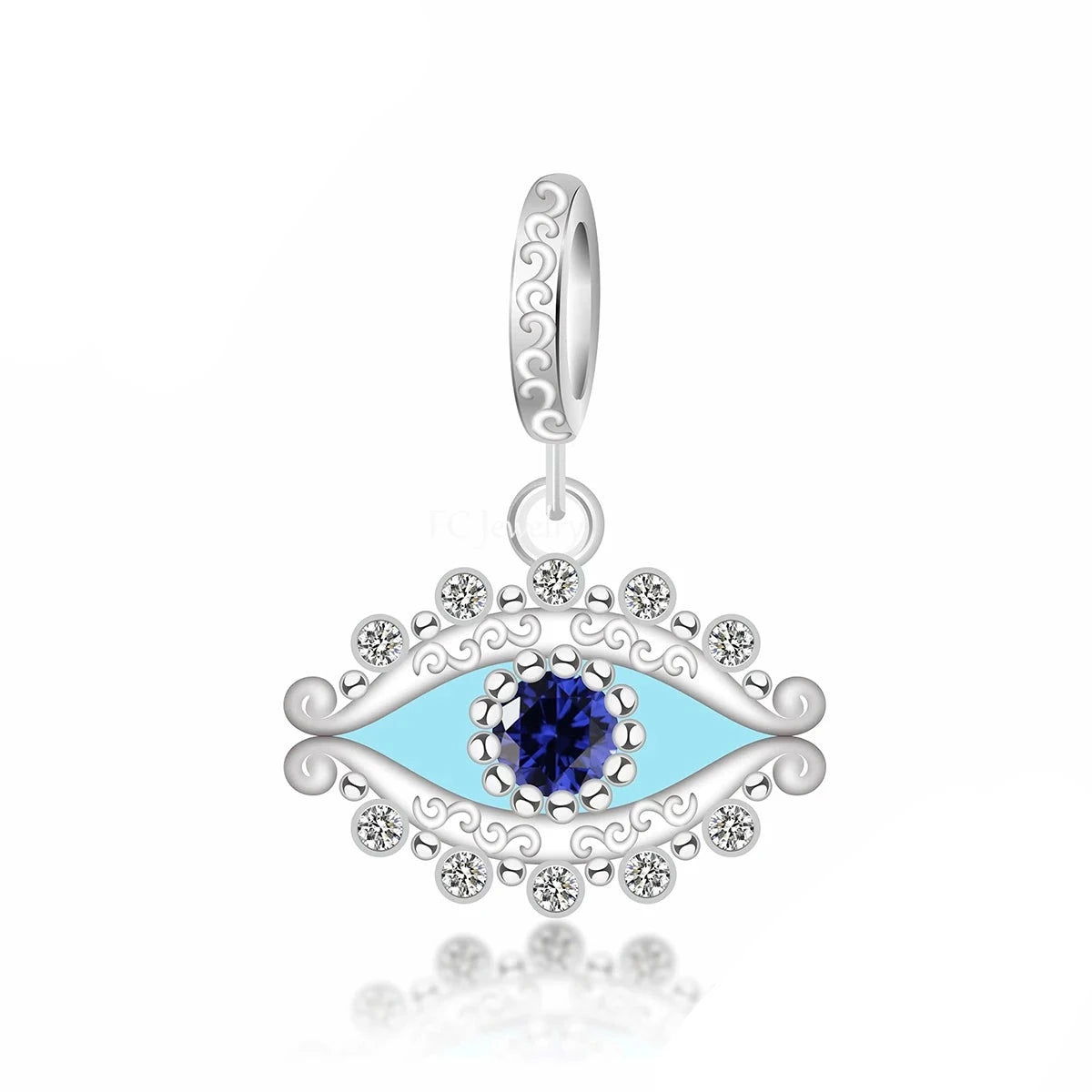 Evil Eye of Protection Dangle Charm | CZ EN