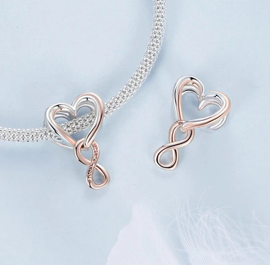 "Forever love" Infinity Heart Dangle Charm | RGP