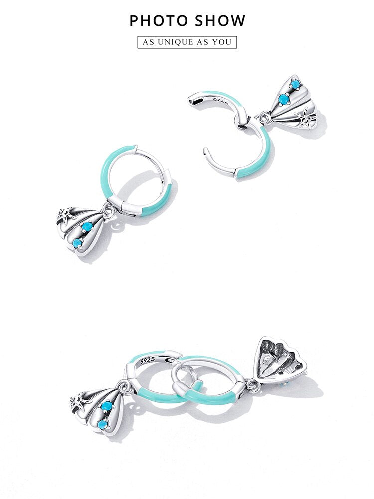 Ocean Whisper Drop Earrings | CZ EN