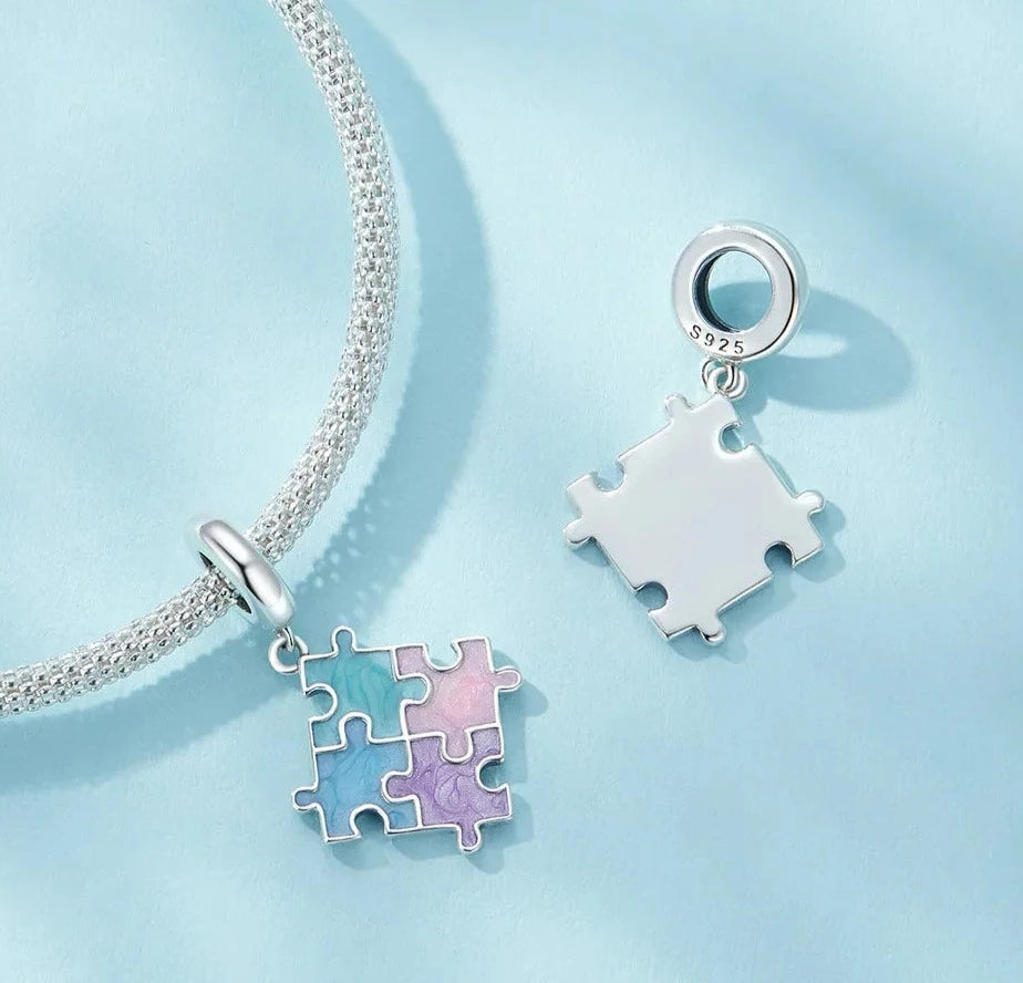 Pastel Puzzle Dangle Charm | EN
