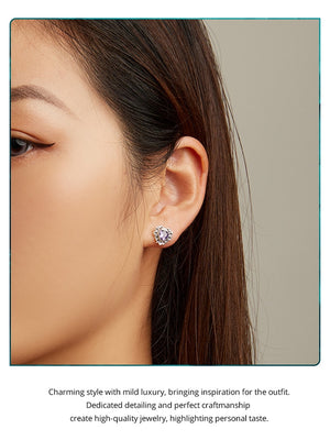 Beautiful Heart Stud Earrings | CZ