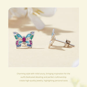 Butterfly Whisper Stud Earrings | CZ EN
