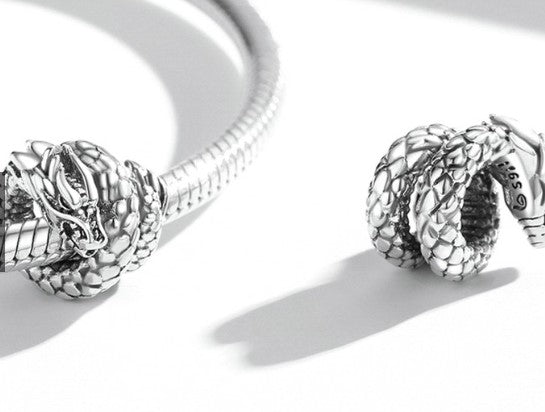Coiled Dragon Charm