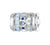 Moonstone Strip Barrel Charm | CZ