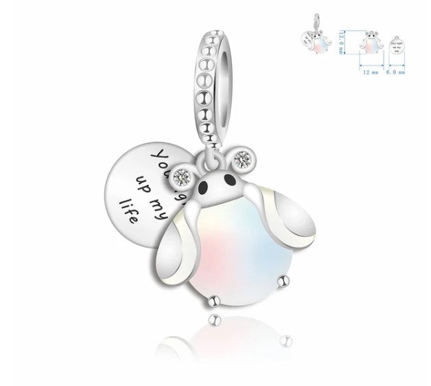 &quot;You Light up my Life&quot; Bee Dangle Charm