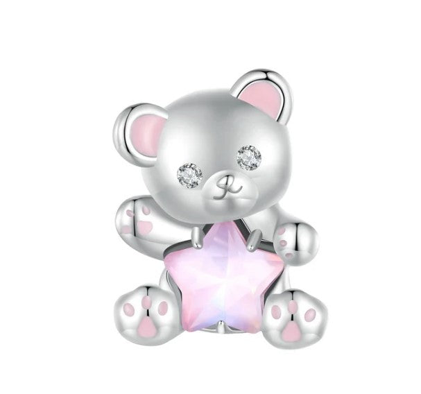 Pretty in Pink Teddy Charm | EN