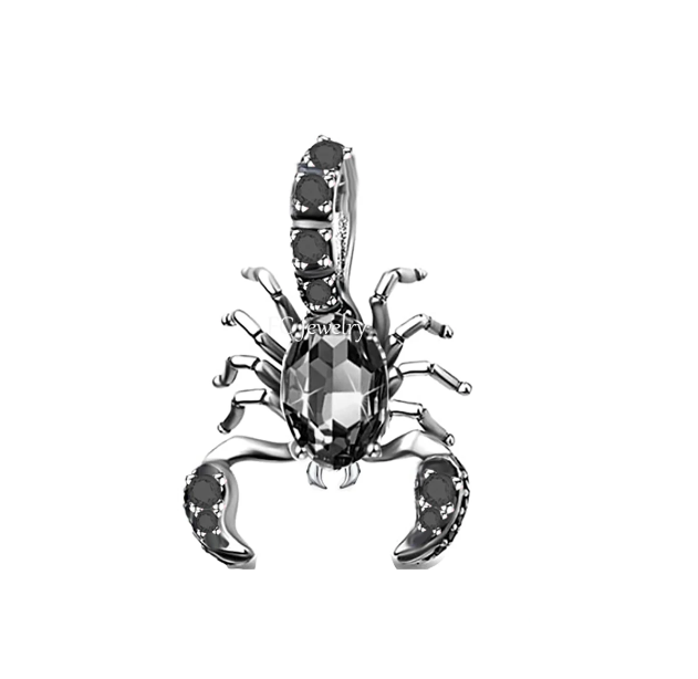 Exquisite Scorpion Dangle Charm | CZ