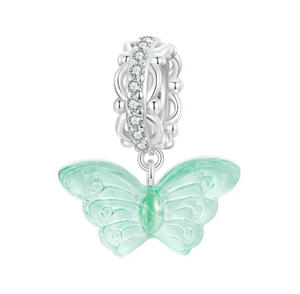 Petite Butterfly Dangle Charm | CZ