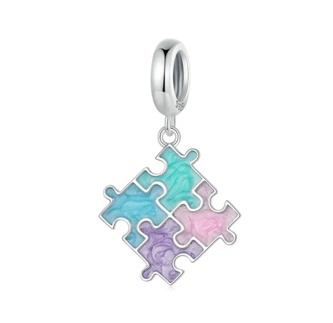 Pastel Puzzle Dangle Charm | EN