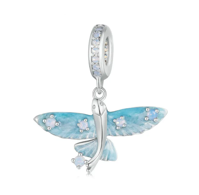 Flying Fish Dangle Charm | CZ EN