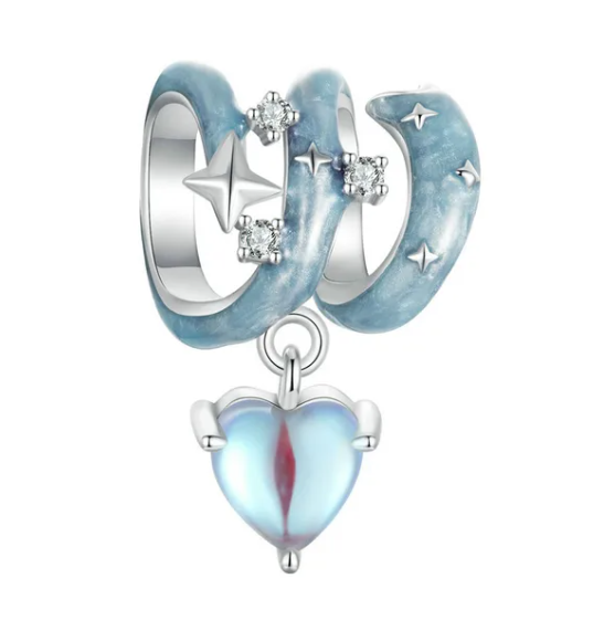 Swirling Stars Dangle Charm | CZ EN