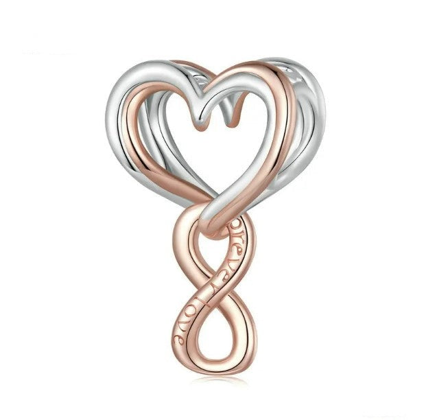 &quot;Forever love&quot; Infinity Heart Dangle Charm | RGP